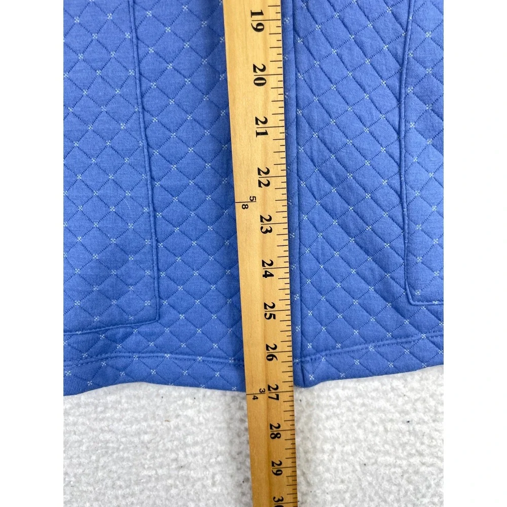 Alfred Dunner Life of Leisure Periwinkle Quilted Zip Front Jacket Petite XL - Picture 5 of 10